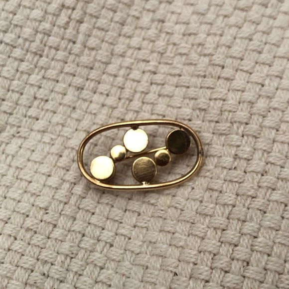 Winard Gold Filled Modernist Pin/Earring/Charm - Picture 3 of 10